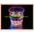 LED Flashing Light Up Dice whiskey Glass Cup, music activated flashing cup